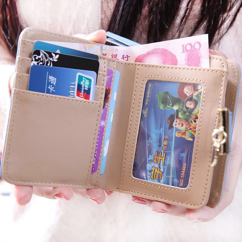 Genuine Leather Women's Wallet Female Purses Wristle Coin Purse Card Holder Wallets  Female Small Pouch Change Wallet Money Bag