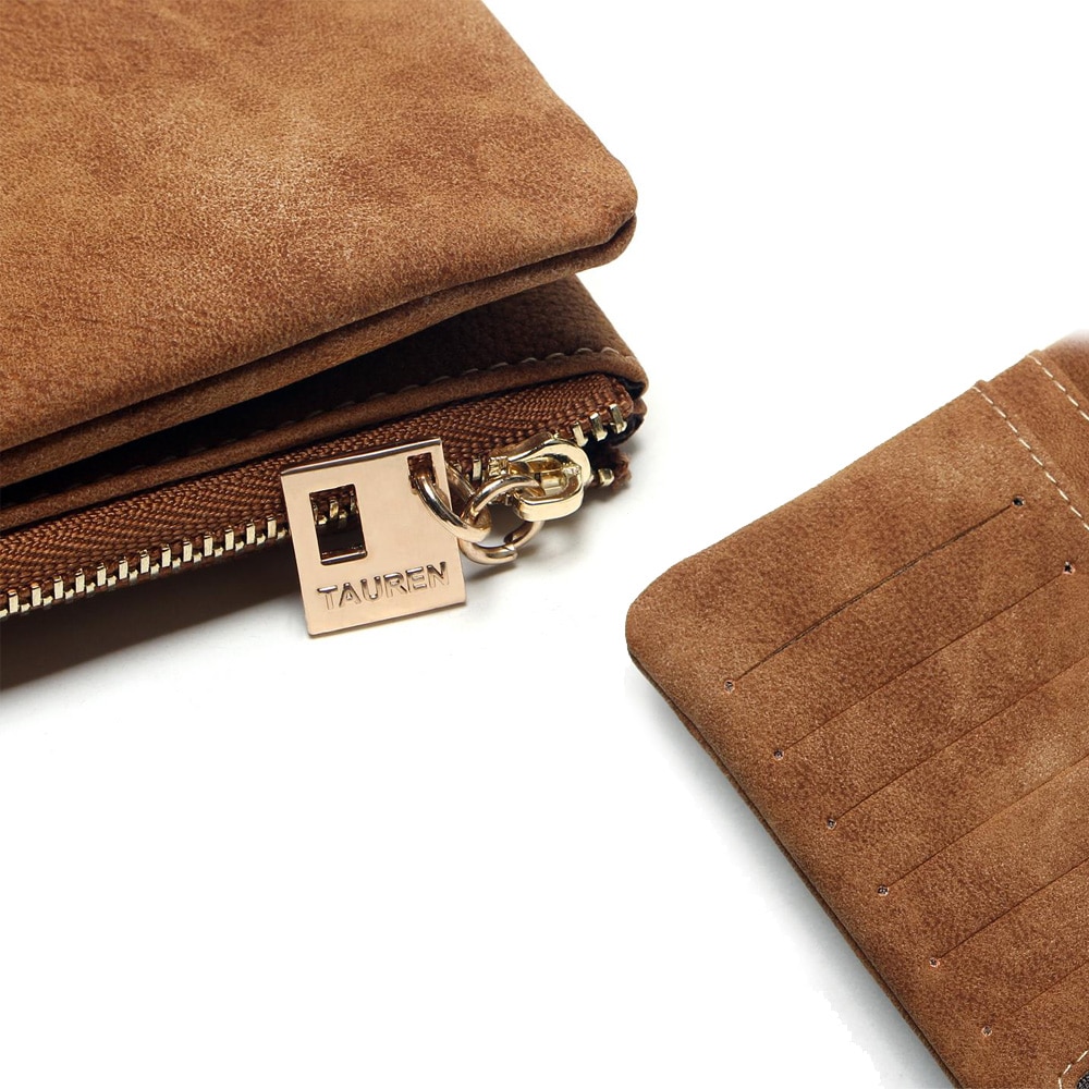 Womens Leather Wallet, Large Zip Around Wallet With Credit Card Slots,  Brown Leather Purse - Etsy