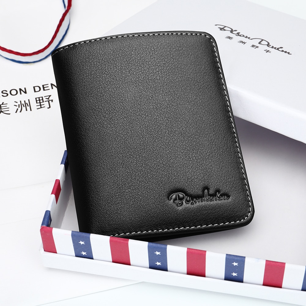 BISON DENIM Genuine Leather Wallet for Men | Thin Cow Leather Wallets