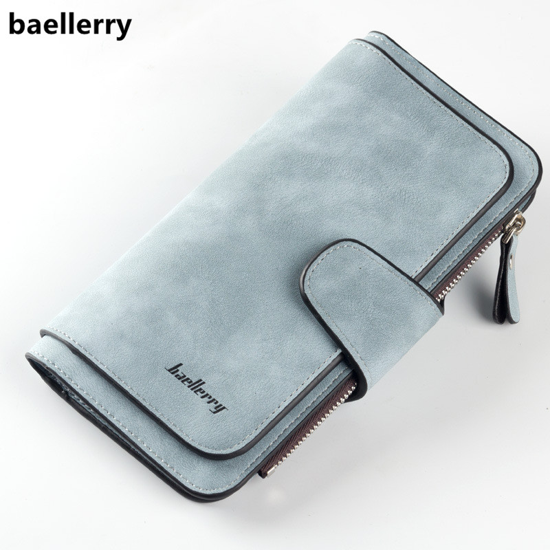 Baellerry Brand High Quality Scrub Leather Women’s Long Wallet