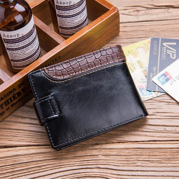 Baellerry Vintage Leather Hasp Small Wallet Coin Pocket Purse Card Holder Men Wallets Money Cartera Hombre