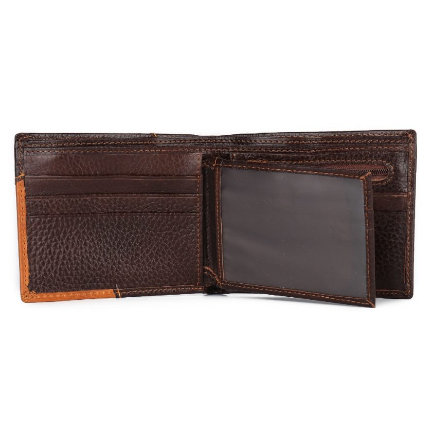Luxury Genuine leather Men's Wallet with Coin Pocket Zipper