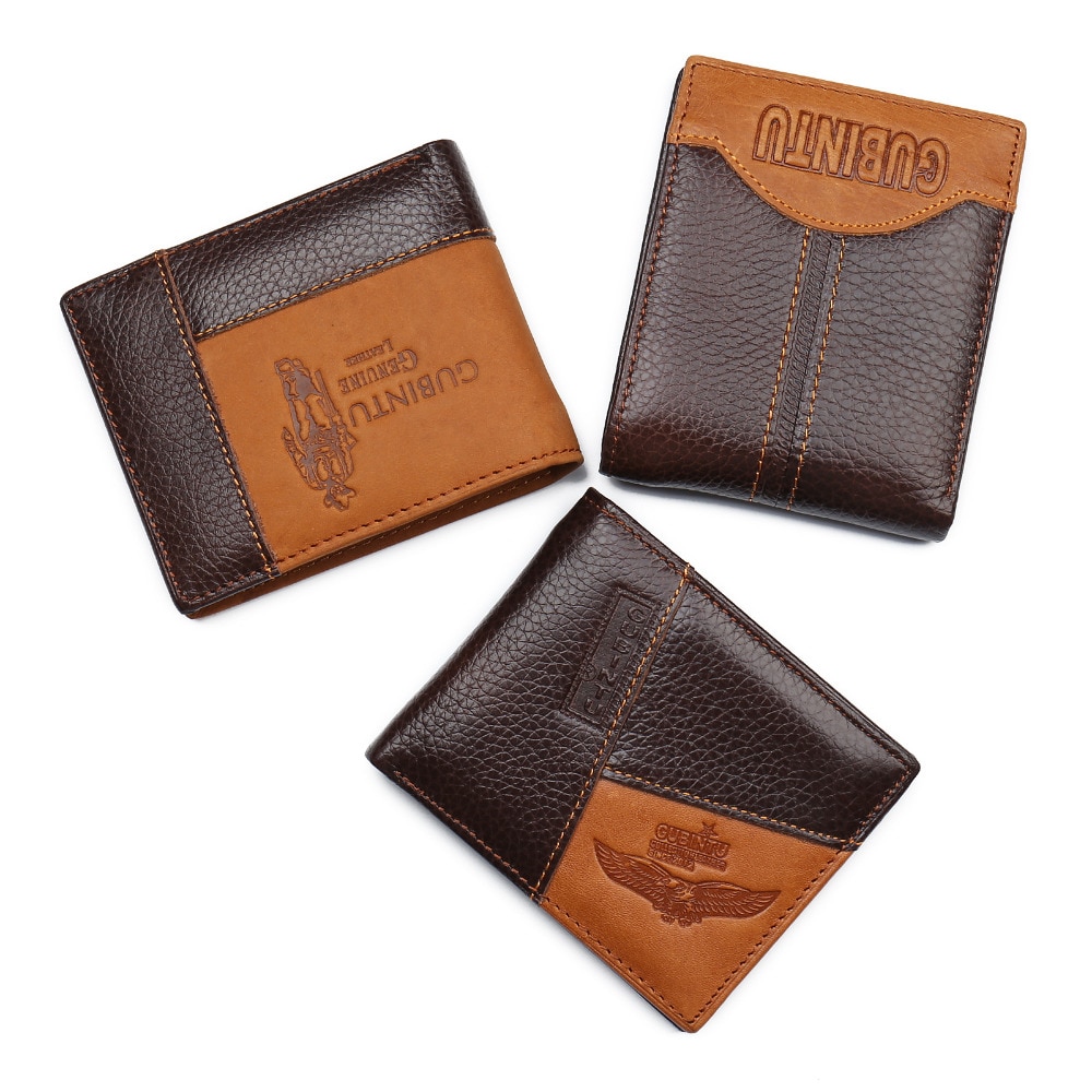 Men's Zipper Closure Short Leather Wallet Multifunctional Coin