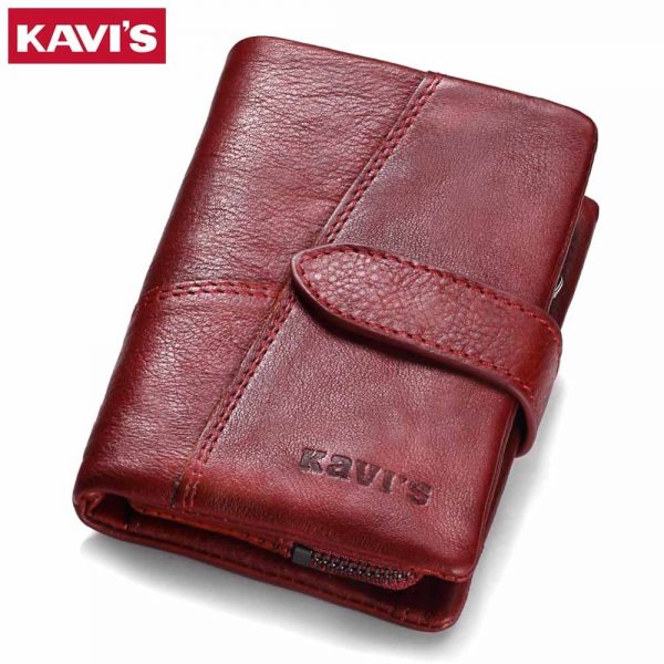 Genuine Leather Women's Wallet and Coin Purse with RFID Protector