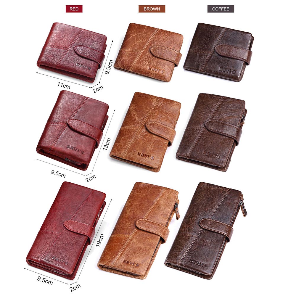 3 Folder New Brand Men Wallets 100% Genuine Leather Wallets Male Purse –  MRonlinemartplatorm