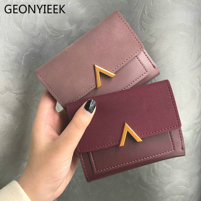 Luxury Matte Leather Small Wallet and Credit Card Holder for Women