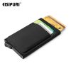 Men’s Aluminium Slim Metal RFID Blocking Wallet - Automatic Pop Up Credit Card Holder