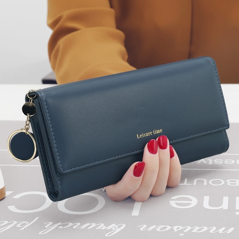 Fashion Women's Long PU Leather Wallets Card Holder Purse Clutch  Handbag Wallet
