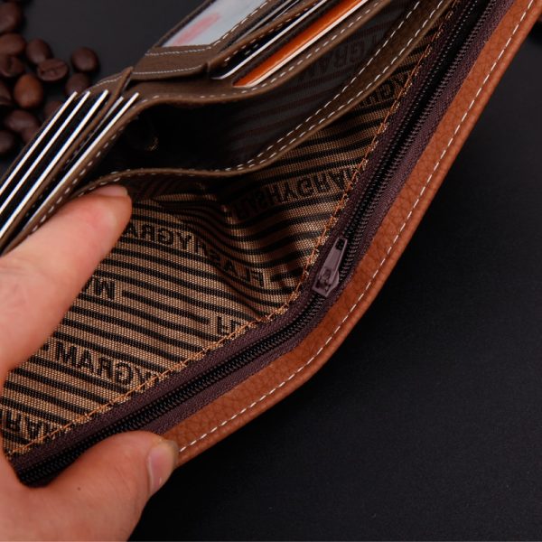 Small Leather Men Wallets Luxury Brand Designer Handy Portfolio Portomonee Male Coin Purses Walet Bag Cuzdan