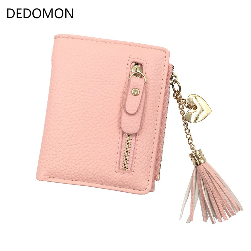  YBONNE Women's Small Compact Bifold Pocket Wallet, Made of  Finest Genuine Leather (Light Pink) : Clothing, Shoes & Jewelry