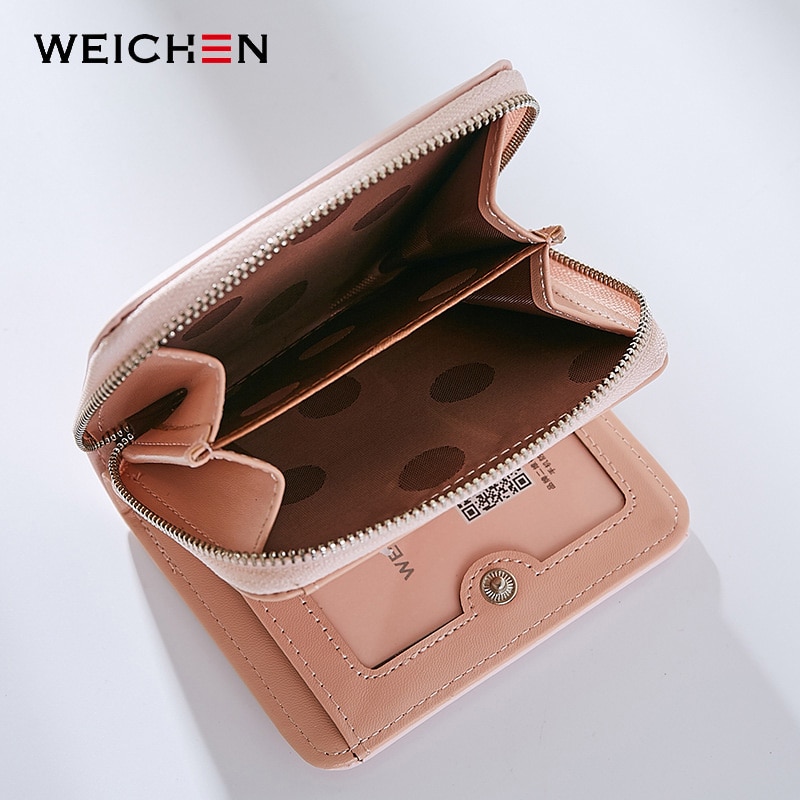 Women's Wallet Fashion Short Zipper Coin Purse Leather 