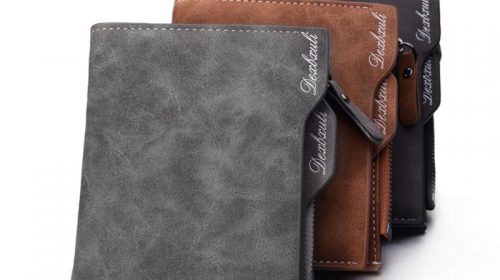Wallet Men Soft Leather wallet with removable card slots multifunction men wallet purse male clutch top