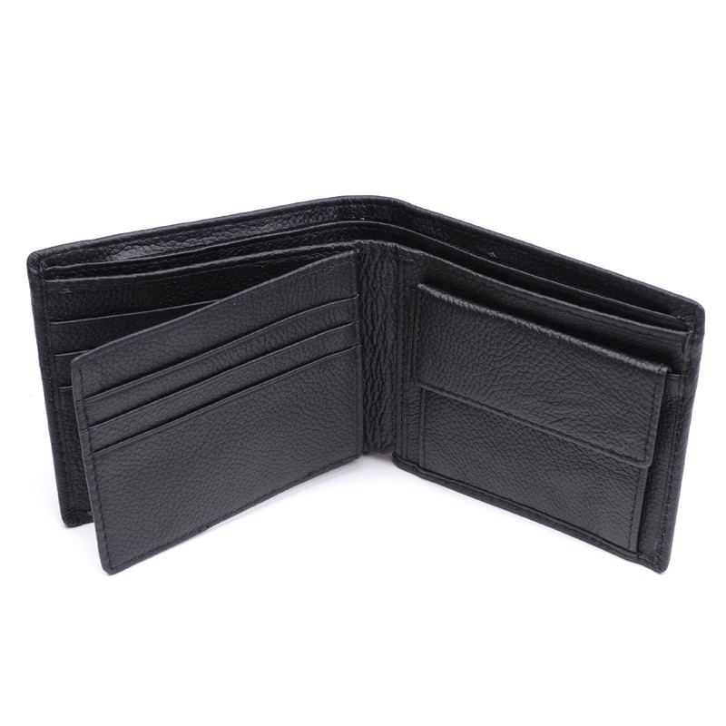 Rfid Aluminum Double Deck Buckle Men Card Holder Small Card Wallets Carbon  Fiber Leather Slim Mini Wallet Quality Male Purses | Free Shipping On Items  Shipped From Temu | Temu