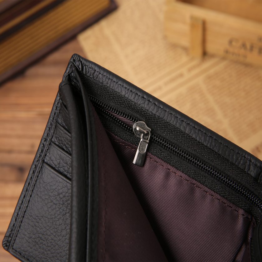 100% Genuine Leather Jinbaolai Premium Cowhide Men’s Bifold Wallets