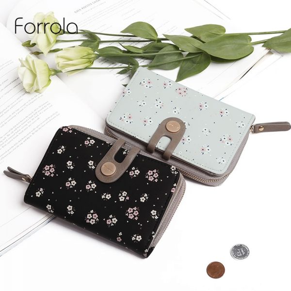 Fashion Women Wallet Female Leather Portable Multifunction Floral Wallets Hot Change Lady Coin Purses Card
