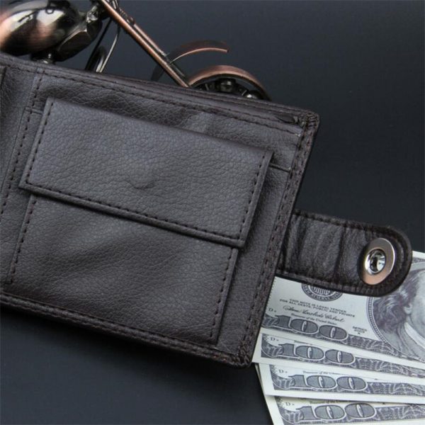 Leather Men Wallets Simple Style Hasp Purse Business Card Holder Brand High Quality Male Wallet