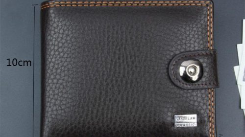 Leather Men Wallets Simple Style Hasp Purse Business Card Holder Brand High Quality Male Wallet