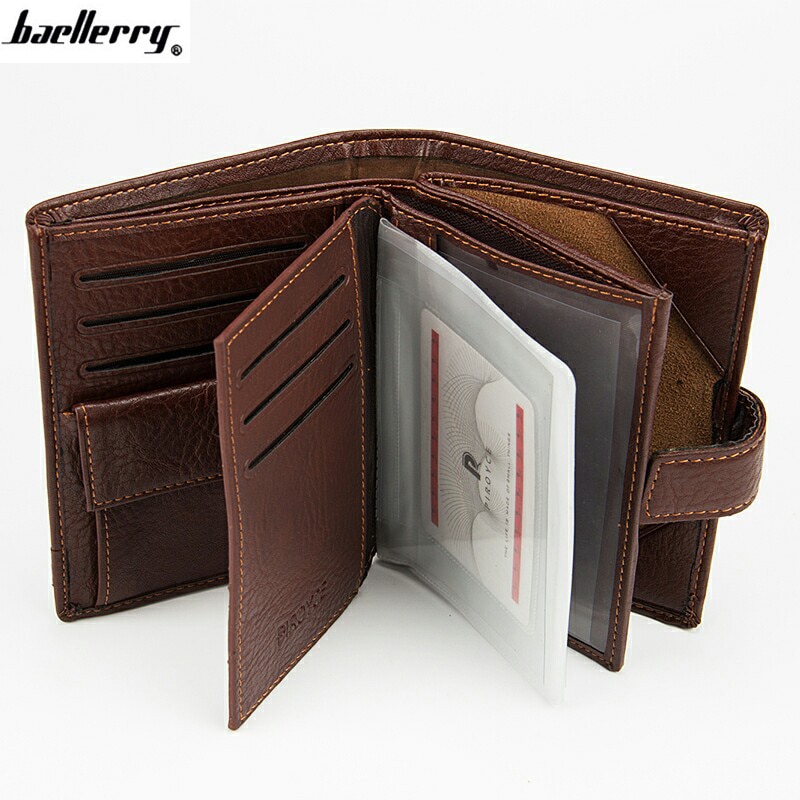 Baellerry High Quality Vintage Hasp Bifold Wallets for Men