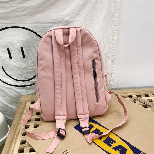 Backpack Women Backpack Fashion Women Shoulder Bag solid color School Bag For Teenage Girl Children
