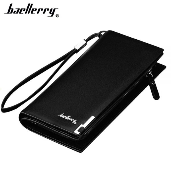 Baellerry Men Wallets Business Long Zipper Large Capacity Quality Male Purse With Card Holder Multi