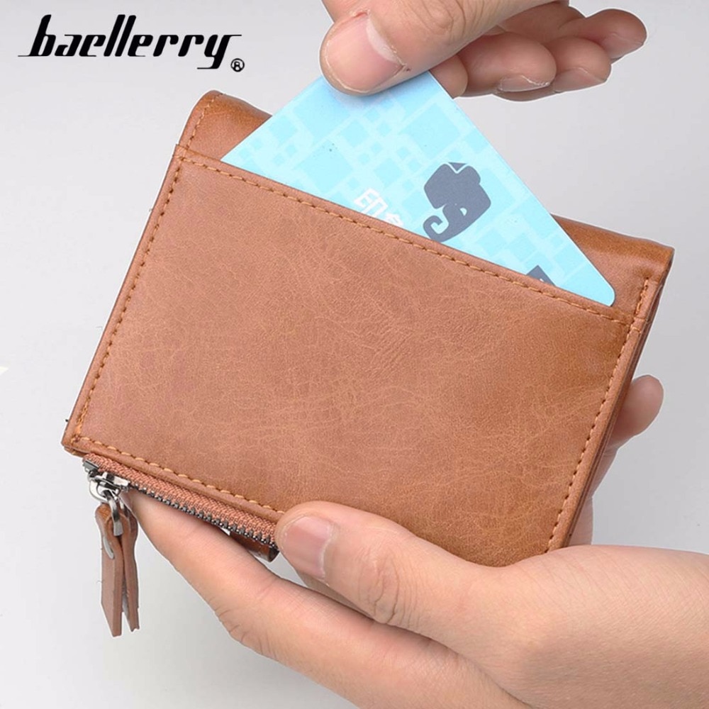 Genuine Leather Wallet for Men RFID Design Bifold Wallets Luxury Brand  Vintage Small Male Purse Zipper Coin Pocket Card Holder - AliExpress