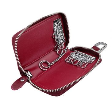 Genuine Multi-functional Leather Unisex Keychain Wallets