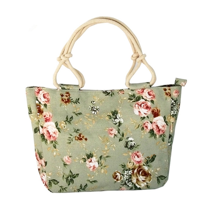 Large Capacity Fashion Printed Canvas Tote Bag For Women