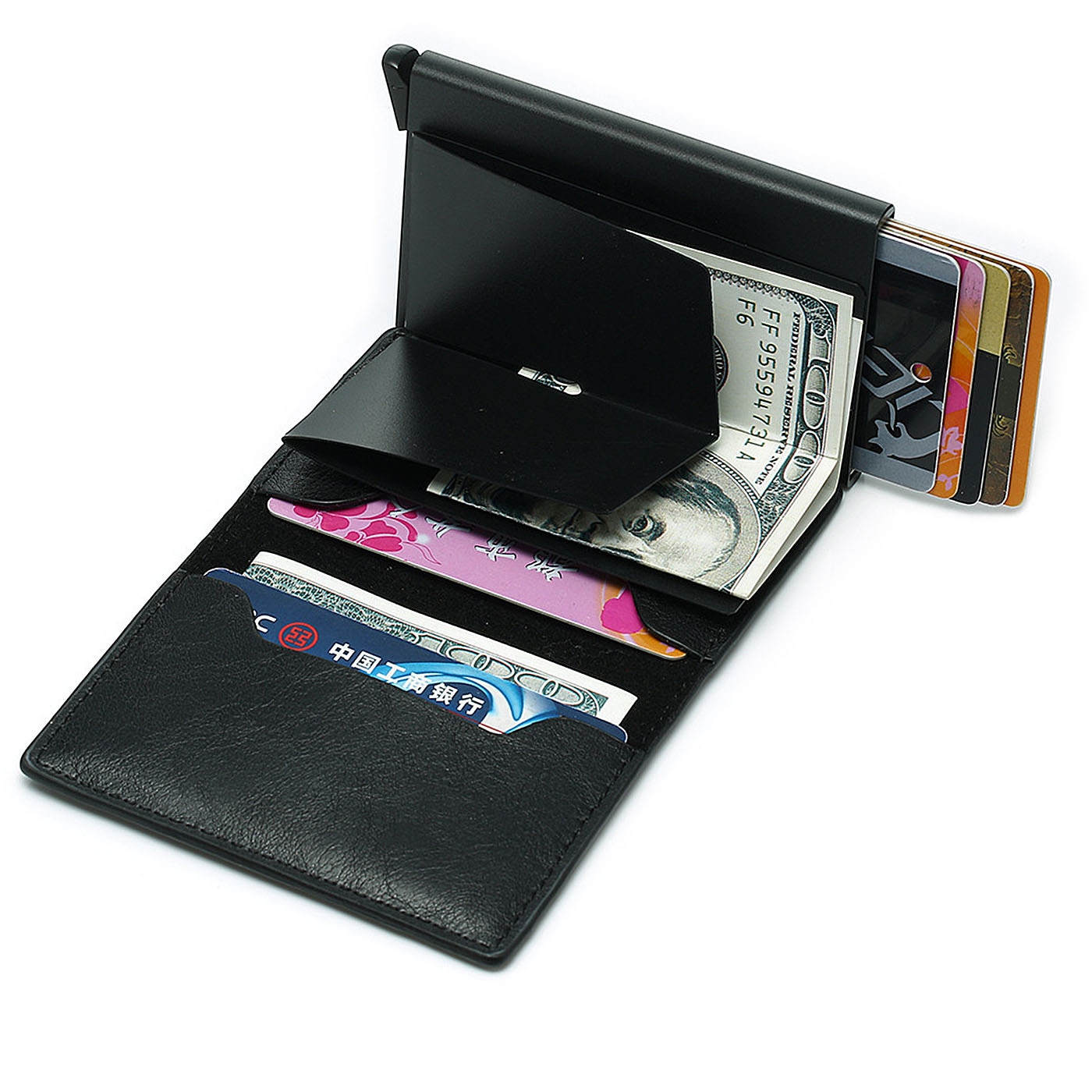 RFID Blocking Leather Small Credit Card Holder Case | Willie's Wallets