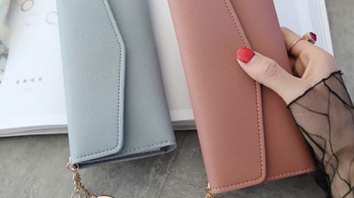 Fashion Womens Wallets Simple Zipper Purses Black White Gray Red Long Section Clutch Wallet Soft