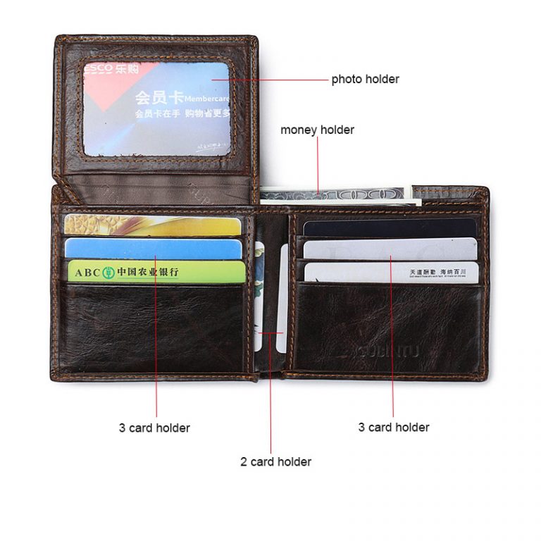 Gubintu High Quality Genuine Leather Wallet and Business Card Holder