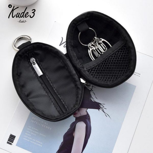 Multifunctional Grenade Shaped Car Keys Wallets PU Leather Hand Zipper Coin Purse Pouch Bag Keychain