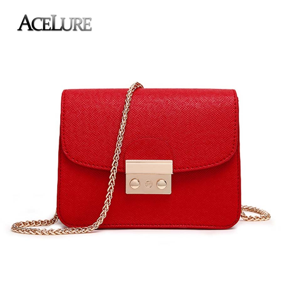 Candy Color Women Mini Envelope Crossbody Bags Fashion Chain Purse Handbags  Leather Satchel Bags Sewing Shoulder Bag