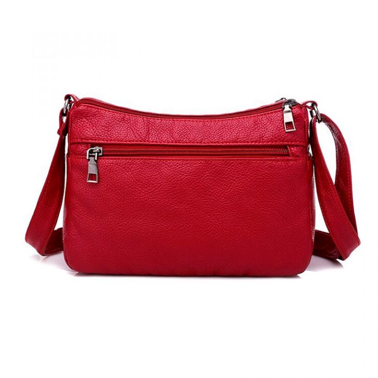 Annmouler Soft PU Leather Multi-layer Crossbody Handbags for Women