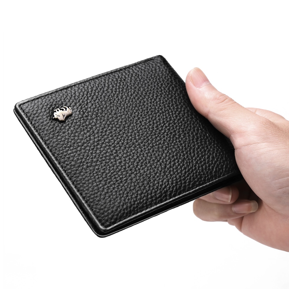 Bison Denim Genuine Leather RFID Blocking Men's Short Designer Wallets