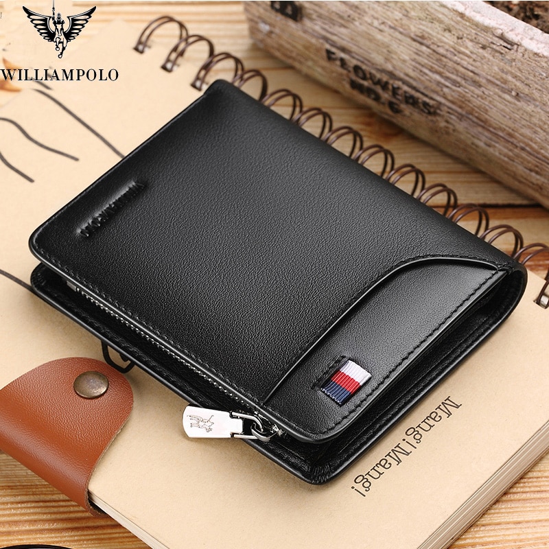 Classic Slim Wallet for Men in Genuine Leather – Brown Bear