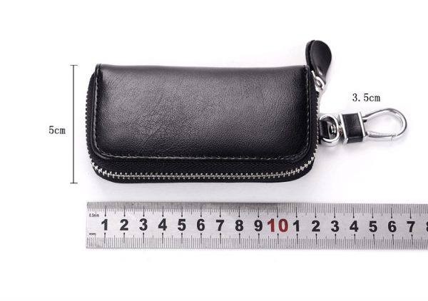 CHIZIYO Genuine Leather Car Key Holder Wallets Men Key Housekeeper Keys Organizer Women Keychain Covers Zipper