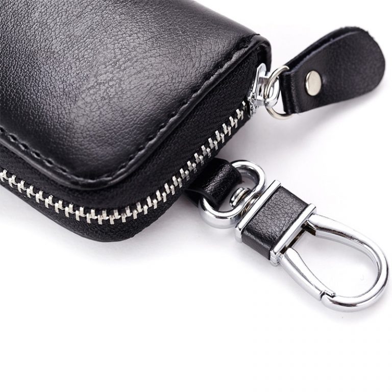 CHIZIYO’s Genuine Leather Car Key Holder / Keychain Zipper Wallets ...