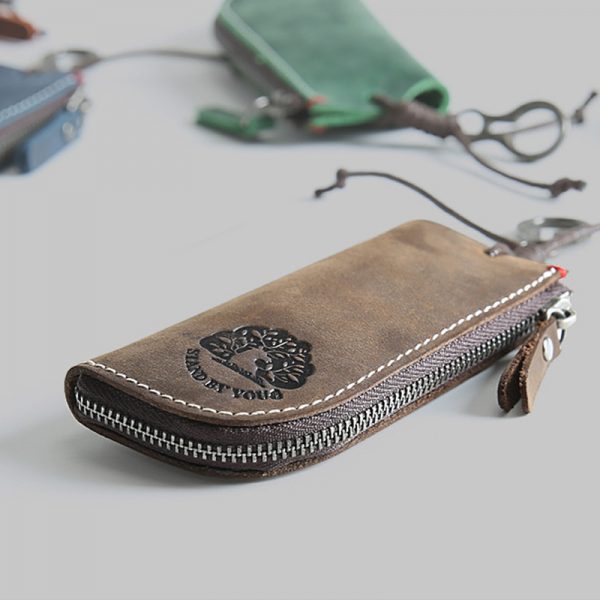 CICICUFF Genuine Leather Vintage Key Wallets Unisex Key Case Fashion Organizer Man Car Keys Bag Housekeeper