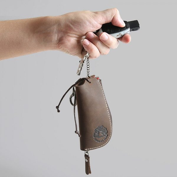 CICICUFF Genuine Leather Vintage Key Wallets Unisex Key Case Fashion Organizer Man Car Keys Bag Housekeeper