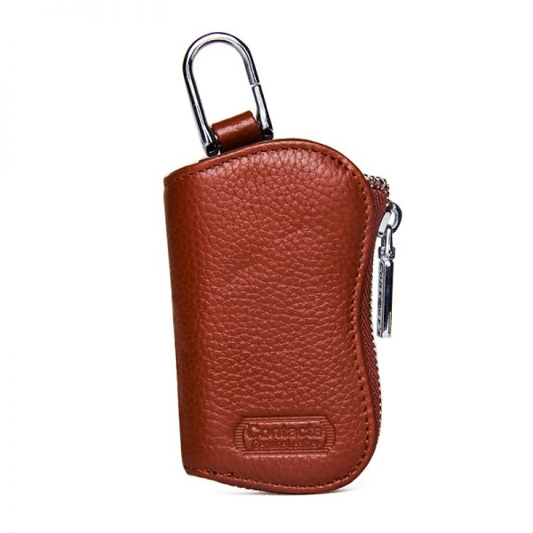 CONTACT S Cow Leather Keys Wallets For Men Mini Key Holder Women Fashion Key Purse Small