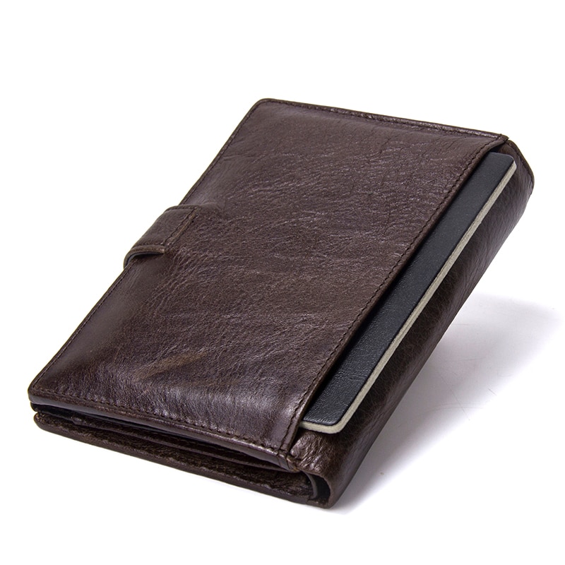Brucle Gray and Green Men's Wallet | Genuine Tumbled Leather