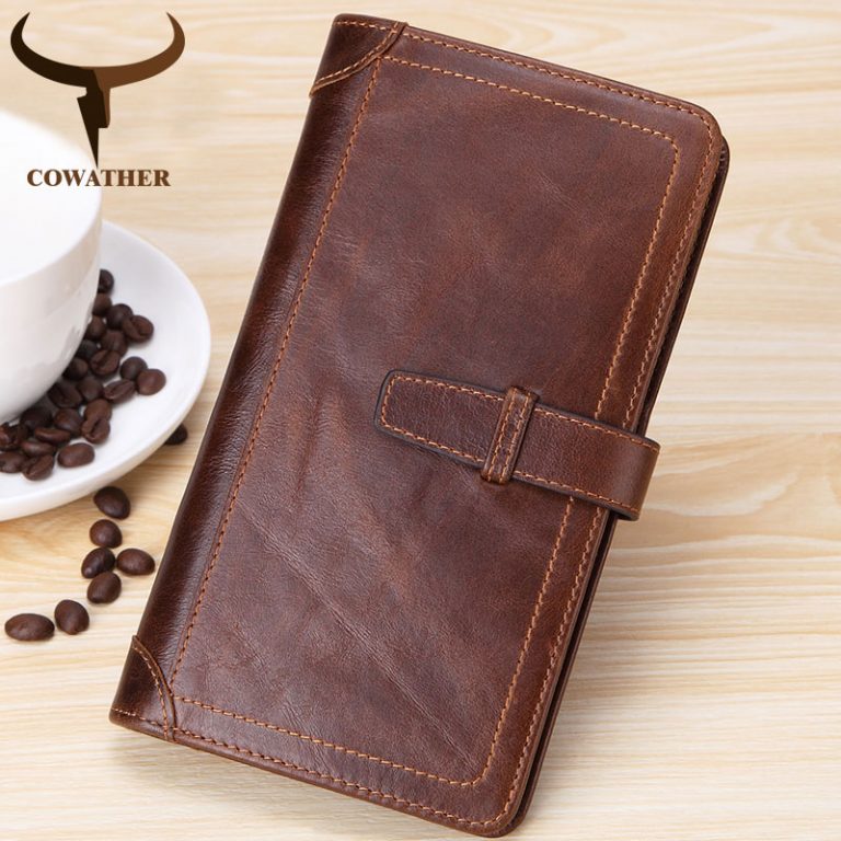 COWATHER Genuine High Quality Leather Men’s Wallet Men’s Leather Wallets