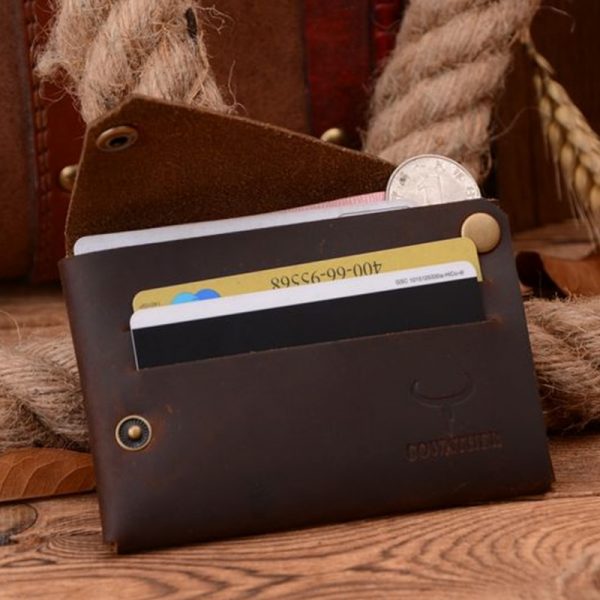 COWATHER New arrival Credit Card holder Crazy horse leather wallet men cow genuine leather good cards