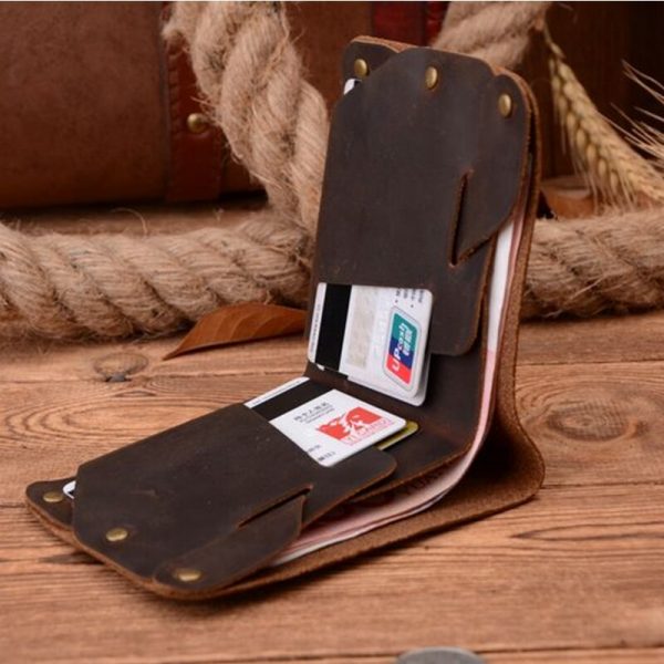 COWATHER newest  cow genuine leather men wallets Crazy horse leather purse dollor price carteira masculina