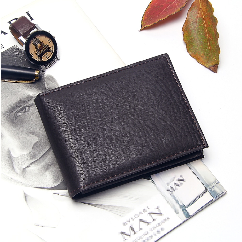 Wholesale OEM Hot Selling Slim Designer PU Leather Wallet for Men