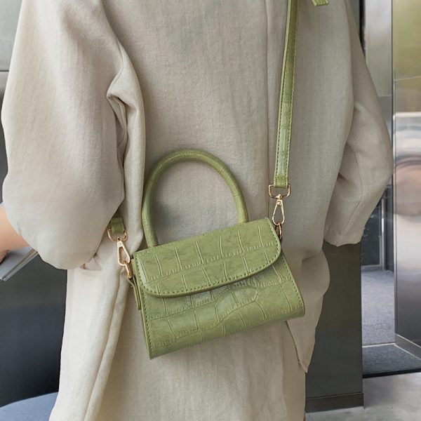 Crocodile Pattern Crossbody Bags For Women  Small Chain Handbag small bag PU Leather Hand Bag