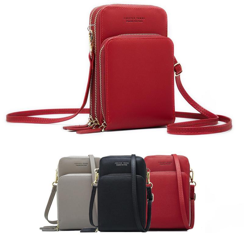 Women Backpack Solid Color Shoulder Bag Fashion School Bag Women Small  Crossbody Wallet, Multi Zipper Metal Decor Shoulder Bag For Phone, Portable  Handbag