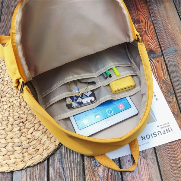 DCIMOR New Waterproof Nylon Backpack for Women Multi Pocket Travel Backpacks Female School Bag for Teenage