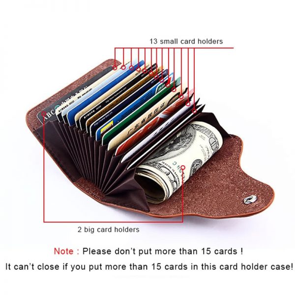 DIENQI retro genuine leather money clips wallet cardholder dollar money holder designer new men money bag