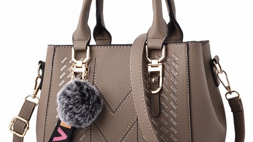 Embroidery Messenger Bags Women Leather Handbags Bags for Women  Sac a Main Ladies hair ball